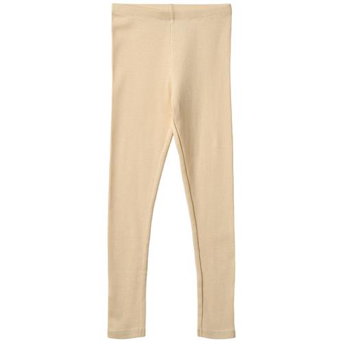 Wheat Maddy Ribbede Leggings Macadamia | Beige | 104 cm