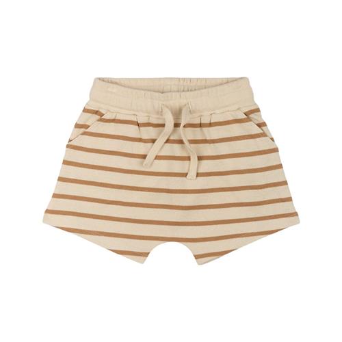 The New Siblings GOTS Nat Uni Shorts Indian Tan Striped | Brun | 86 cm