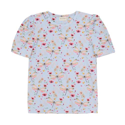 Minymo GOTS T-shirt Aop Skyway | Blå | 134 cm