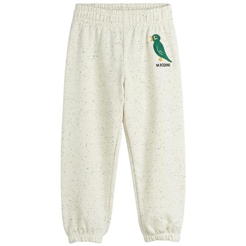 Mini Rodini GOTS Bird Emb Joggingbukser Offwhite | Hvid | 104/110 cm