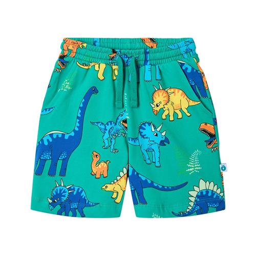 Småfolk Dinosaurs Shorts Teal | Grønn | 1-2 years