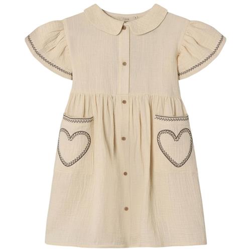 Fliink Amour Kortærmet Kjole SANDSHELL 18 months  Creme  18 måneder  kvinde