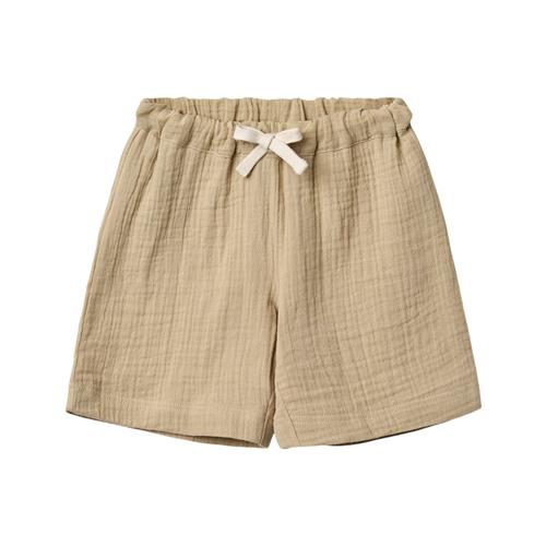 Wheat GOTS Atlasz Kortærmet Skjorte Soft Sand | Beige | 116 cm