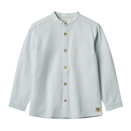 Wheat GOTS Willium Skjorte Light Blue Chambray | Blå | 140 cm