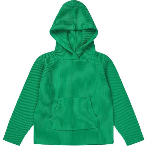 FUB Ribstrikket Hættetrøje Basil | Grønn | 100 cm
