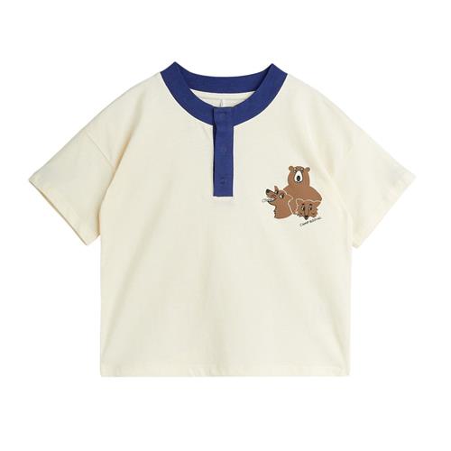 Mini Rodini GOTS Camp Rodini Sp Grandpa Tee Offwhite | Hvid | 104/110 cm