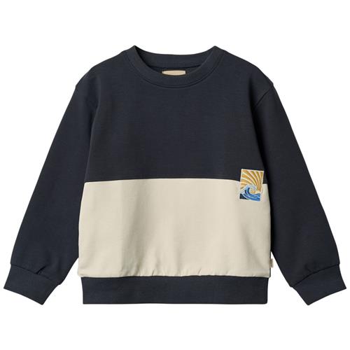 Wheat GOTS Steff Sweatshirt Navy | Marine blå | 110 cm