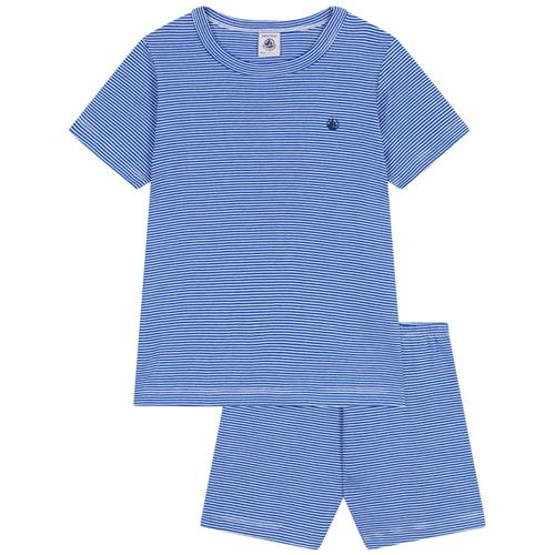 Petit Bateau Pyjamas Perse Marshmallow | Blå | 5 years
