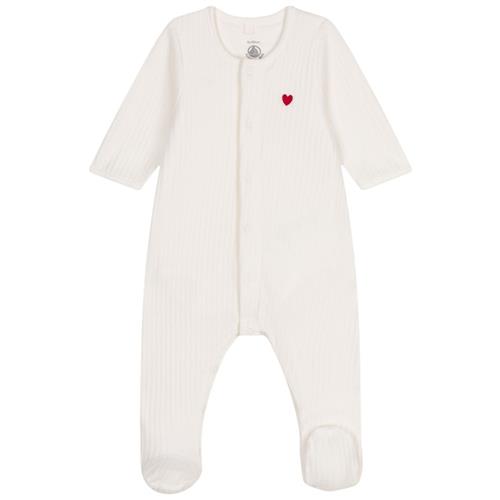Petit Bateau Velour Onesie Marshmallow | Hvid | 9 months