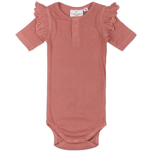 The New Siblings Oriel Ribbet Baby Body Old Rose | Lyserød | 86 cm