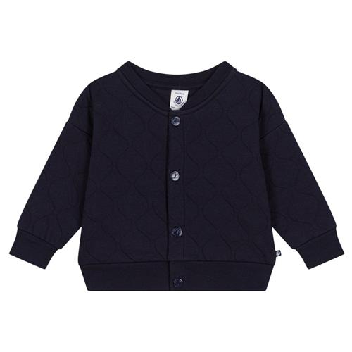 Petit Bateau Quiltet Rørstrikket Baseballjakke Smoking Blue | Marine blå | 18 months