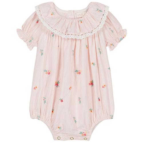 Louise Misha Yolia Romper Pink Bouquet Stripes | Lyserød | 18 months