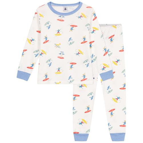 Petit Bateau Surfer Pyjamas I Bomuld Marshmallow Multicolor | Hvid | 2 years