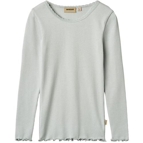 Wheat Reese Ribbet T-shirt Soft Blue | Grønn | 110 cm
