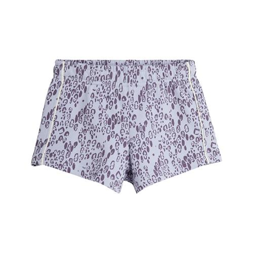 Mini Rodini GOTS Mini Leopard Aop Sweatshorts Purple | Lilla | 104/110 cm