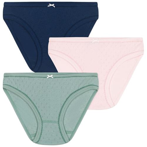 Petit Bateau 3-pak Pointelle-trusser Fleur | Lyserød | 5 years