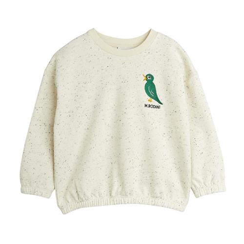 Mini Rodini GOTS Bird Emb Neps Sweatshirt Offwhite | Hvid | 128/134 cm