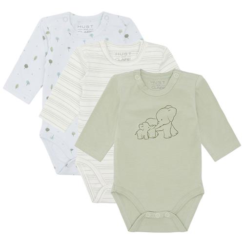 Hust&Claire Base 3-pak Baby Body Green Sage | Grønn | 80 cm