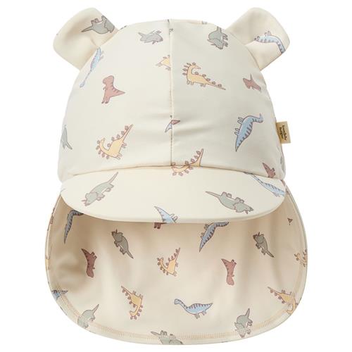 Buddy & Hope Melker UV-solhat Dinosaur | Hvid | 52/54 cm