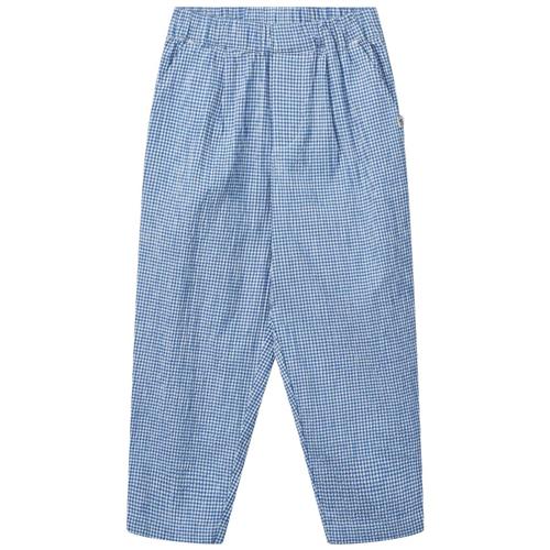 Liewood GOTS Borris Bukser Check Riverside Crisp White | Blå | 116 cm