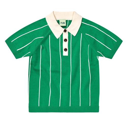 FUB Strikket Polotrøje Basil/ecru | Grønn | 130 cm