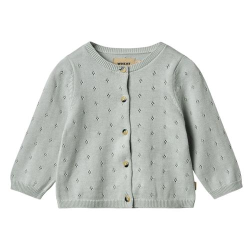 Wheat Maia Strikket Cardigan Soft Blue | Blå | 62 cm
