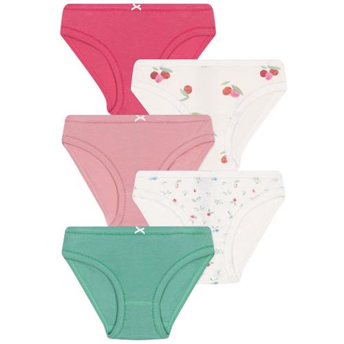 Petit Bateau 5-pak Trusser Aloevera Peonia 4 Y  Lyserød  4 år  kvinde