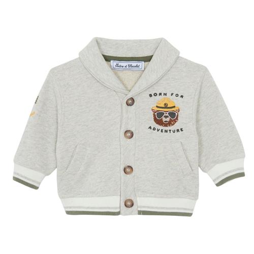 Tartine et Chocolat Cardigan Med Sjalskrave Gris Chiné | Grå | 2 years