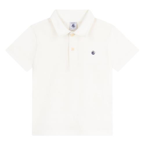 Petit Bateau Plain Polo Shirt I Bomuld Marshmallow | Hvid | 4 years