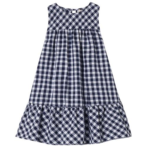 Fliink Zorro Kjole Insignia Sandshell Check | Blå | 2 years