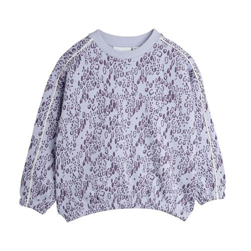 Mini Rodini GOTS Mini Leopard Aop Sweatshirt Purple | Lilla | 104/110 cm