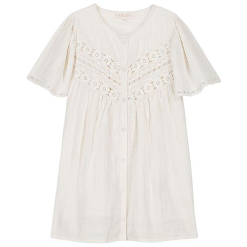 Louise Misha Morlina Kjole Snow Ostuni Checks | Hvid | 18 months