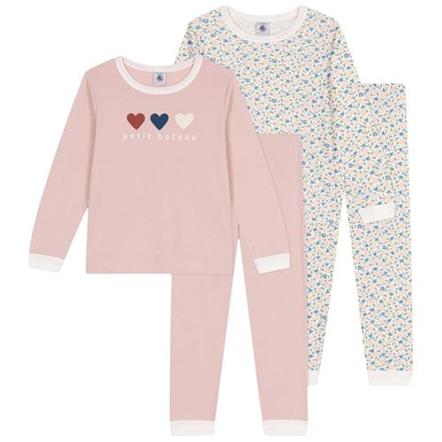 Petit Bateau 2-pak Pyjamas Marshmallow Saline | Hvid | 6 years