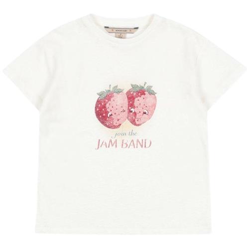Konges Sløjd Era T-shirt Off White Jam | Hvid | 4 years