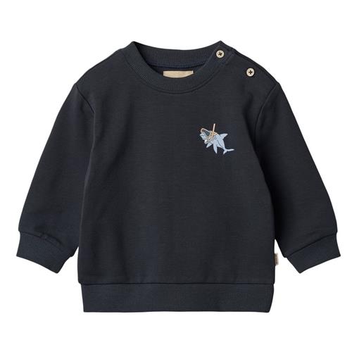 Wheat GOTS Søren Sweatshirt Navy | Marine blå | 92 cm