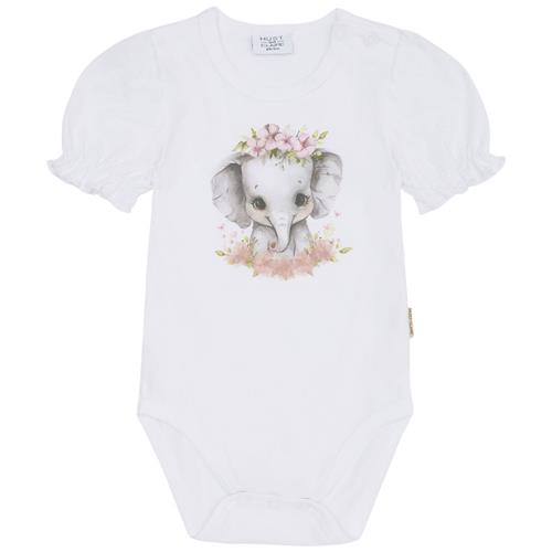 Hust&Claire Britt Baby Body White | Hvid | 74 cm