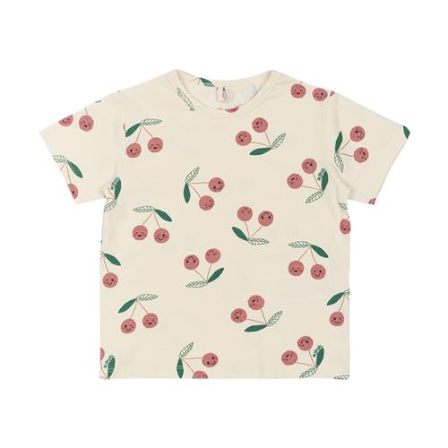 The New Siblings GOTS Olivia Tee White Swan Aop | Hvid | 80 cm