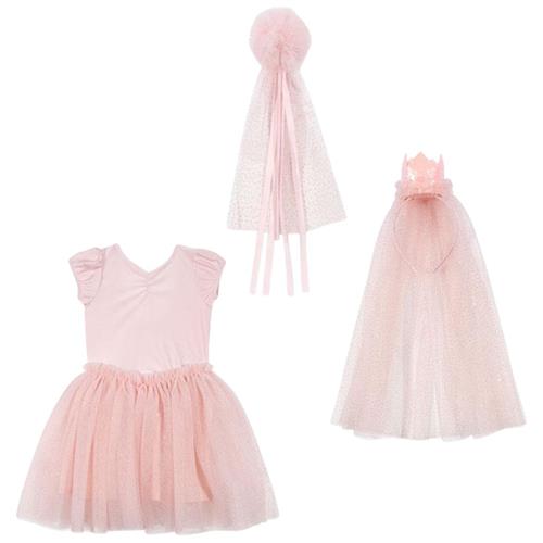 Konges Sløjd Prinsesse Krone-kostume Cloud Pink | Lyserød | 3-4 years
