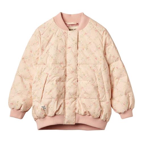 Wheat Lotte Puffer-jakke Rose Checked Flowers | Lyserød | 128 cm