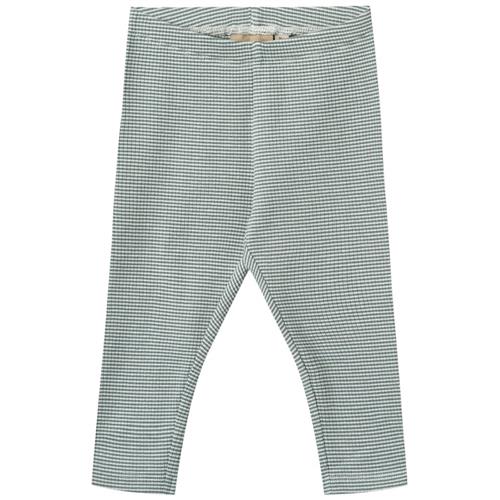 Wheat GOTS Jules Leggings I Jersey Stormy Sea Stripe | Grønn | 86 cm