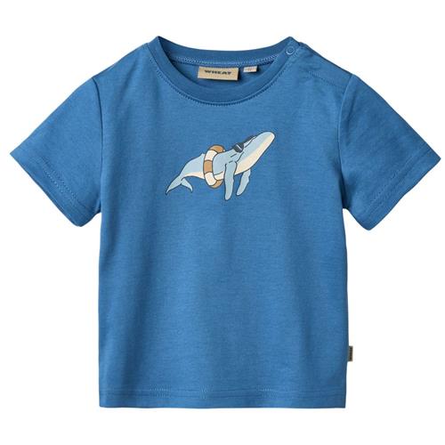 Wheat GOTS Walter T-shirt Blue | Blå | 80 cm