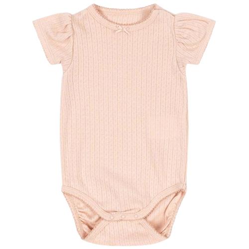 Konges Sløjd GOTS Minnie Puff-ærme Body Cameo Rose | Lyserød | 6 months
