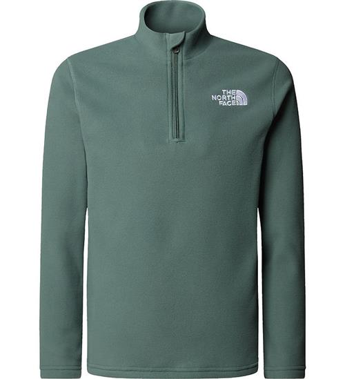 The North Face FleecetrÃ¸je - Glacier - 1/4 Zip - Duck Green
