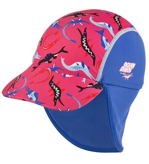 BECO LegionÃ¦rhat - Ocean Dinos - UV50+ - Pink/BlÃ¥