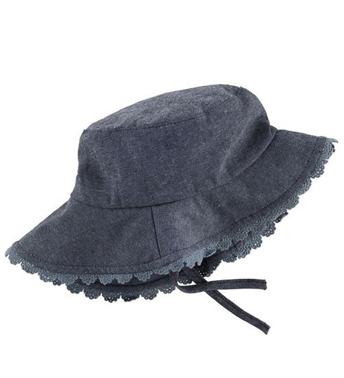 Melton Sommerhat - UV30 - Denim m. Blonde