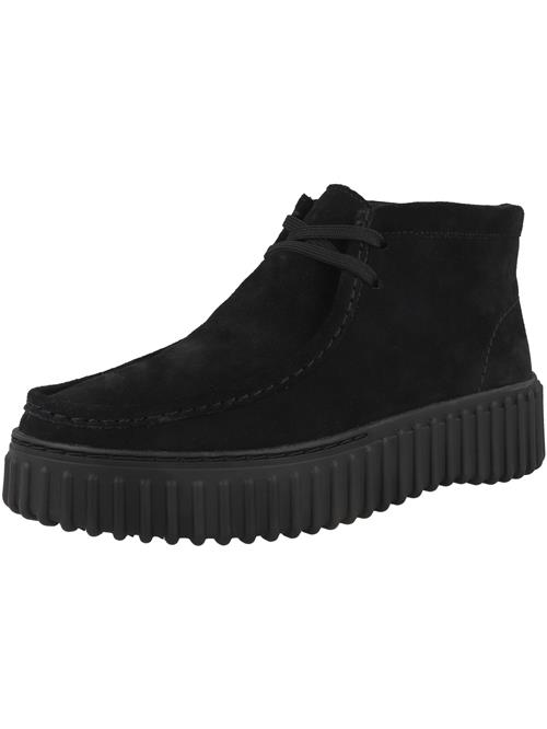 CLARKS Snørestøvletter 'Torhill Moss'  sort