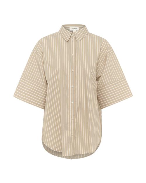 SOAKED IN LUXURY Bluse 'Kaily'  sand / hvid