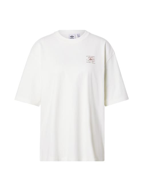 ADIDAS ORIGINALS Oversized bluse 'MILAN'  choko / hvid
