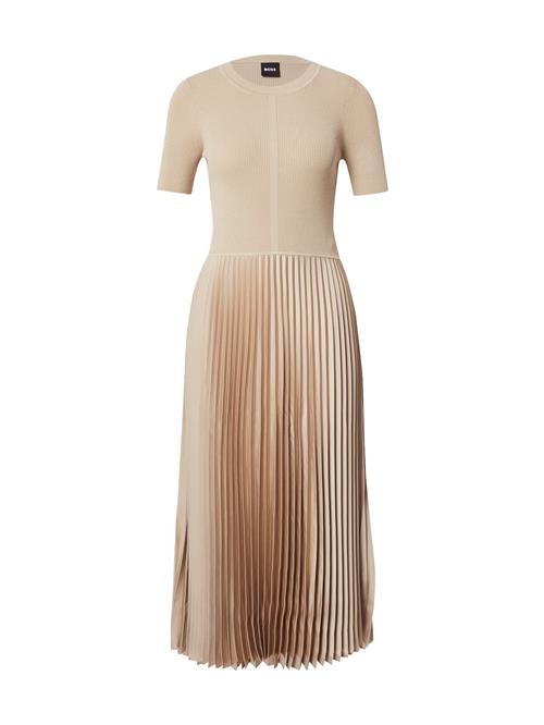 BOSS Strikkjole 'Fadridi'  lysebeige