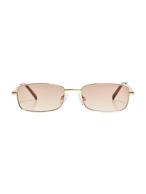 Bershka Solbriller  guld / gammelrosa